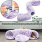 AUOON Cat Tunnel Bed for Indoor Cats - Circle Peekaboo Cat Cave with Washable Mat for Indoor Cats Kitten Kitty Puppy Rabbit Ferret (Purple)