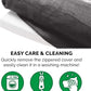 Furhaven Orthopedic Dog Bed for Large Dogs w/ Removable Bolsters & Washable Cover, For Dogs Up to 125 lbs - Luxe Faux Fur & Performance Linen Sofa - Charcoal, Jumbo Plus/XXL