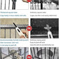 SENY Heavy Duty Large Walk-in Bird Aviary Cage, 79H x 86W x 62D inches, for Parrots, Macaws, Cockatoos, Reptiles, Dogs, Birds Flight Cage. (Silver Black, Wire Size: 0.14")