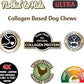Fieldcrest Farms Nothin' to Hide 3 inch Ultra Knotted Bone Treats - Natural Rawhide Alternative Treats for Dogs, Collagen Based Snack for Heavy Chewers up to 15lbs - Chicken Flavor, 12 Pack