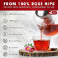 FreshDrinkUS, Premium 135 Rosehip Tea Bags, 100% Natural & Pure from Rose Hip Fruits. Loose Rosehip Herbal Tea. Made with Natural Material Tea Bags. No Sugar, No Caffeine, No Gluten, Vegan.