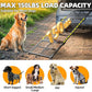 Dog Ramp for Car, 74x20 Inches Outdoor Portable Dog Ramps for Large Dogs with Reflective Strips, Non-Slip Surface Pet Ramp (Support Up to 150LBS)