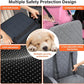 Dog Booster Car Seat, 6in Memory Foam Adjustable Booster Cushion for Small/Medium Dogs, Detachable and Washable Dog Car Seat with Cooling Mat, Pet Booster Seat with Storage Pockets, 2 Safety Belts