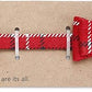 Puppy Collars for Small Dogs - StrawberryEC Adjustable Puppy Id Buckle Collar Leather. Cute Plaid Bandana Dog Collar (Bow-Red Grid)