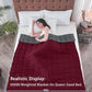 yescool Weighted Blanket for Adults (15 lbs, 60" x 80", Red Grey) Cooling Heavy Blanket for Sleeping Perfect for 110-130 lbs, Queen Size Breathable Blanket with Premium Glass Bead, Machine Washable