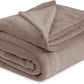 Bedsure Fleece Bed Blankets Queen Size Mocha Brown - Soft Lightweight Plush Fuzzy Cozy Luxury Blanket Microfiber, 90x90 inches