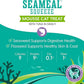 SeaMeal Squeeze Tuna Lickable Cat Treats with Seaweed for Skin & Coat - Wet Cat Treats with Digestive & Immune Health Support - Natural, Holistic, Grain Free (48 Squeezes)
