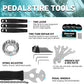 DURATECH 41 Pieces Bike Repair Tools, Complete Bike Tools Kit with Storage Box, Mountain Bike Maintenance Tools, for Mountain, Road, and Park Bicycle with Chain Riveter, Tire Levers, Crank Puller