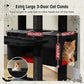 PAWZ Road Large Cat Tree, 72 Inches Gothic Cat Tower for Large Cats, Cat Condo with Sisal-Covered Scratching Posts and Pads, 2 Padded Perch, Dual Condo and Basket for Indoor Cats-Black