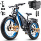 Peak 3000W Dual Motor Ebike for Adults, 48V 25AH Long Range Electric Mountain Bike, 30-34MPH Step-Thru Unlocked Electric Bike