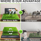 Hompet Dog Potty for Indoor or Porch, 2 Pcs Artificial Grass Training Pads with Pee Baffle, Reusable, Alternative to Puppy Pads, Portable Dog Litter Box for Small/Medium Dogs