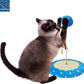 Cat Tree with Toy Ball, Interactive Cats Scratcher Toys with Colorful Ribbons, Play kat Tree, Fun, Entertaining for Large Cats and Small Kittys