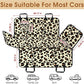 Dog Car Seat Cover, Durable Waterproof Scratch Proof Nonslip Dog Hammock, Back Seat Covers with Pocket for Cars SUVs and Trucks - S, Leopard/Black