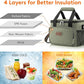 Lifewit Medium Lunch Bag Insulated Lunch Box Soft Cooler Cooling Tote for Adult Men Women, Dark Green 12-Can (9L)