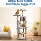 MWPO 70.1-Inch Large Cat Tree, Multi-Level Tall Cat Tower for Indoor Cats, Plush Cat Condo with Big Padded Perches, Sisal-Covered Scratching Posts, Hammock, Toys for Kittens & Cats - Light Grey