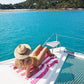 Dock & Bay Beach Towel - Quick Dry, Sand Free - Compact, Lightweight - 100% Recycled - Includes Bag - Cabana - Phi Phi Pink - Extra Large (200x90cm, 78x35)