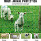 VEVOR Electric Fence Netting, 42"H x 164'L, PE Net Fencing with Posts and Double-Spiked Stakes, Utility Portable Mesh for Goats, Sheep, Lambs, Deer, Hogs, Dogs, for Farms, Backyards and Ranches