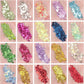 AROIC 40 Colors Body Glitter, Hair Glitter for Kids Women Makeup, Glow in The Dark, Eyeshadow Hair Gel Face Sparkles, Body Makeup for Festivals, Raves, Anime Cosplay, Concerts Festival Face Paint