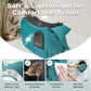 Dog Sling Carrier for Small Pets, Hands-Free Cat Carrier Pouch up to 8.8 lb, Cat Sling with Safety Strap and Pockets, Ideal for Travel and Daily Use, Peacock Blue