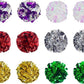 Andiker Cat Crinkle Balls, 2.36 Inches 6 Colors 12pcs Cat Balls Chew and Chase Kitten Mylar Crinkle Ball Lightweight Cats Toys for Indoor Cats to Keep Fit and Active(12pcs)