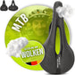 Velmia Bicycle Saddle - Comfortable Saddle for Men and Women - 3 Zone Concept - Waterproof Bicycle Seat with Ergonomic Design