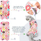 4 Pieces Cat Recovery Suits Body Wraps Breathable Kittens Recovery Clothes for Cats Small Dogs Abdominal Weaning(Banana, Football, Strawberry, Donut,XL)