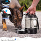 Dog Water Bottle Travel Bowl, 77oz Large Portable Dog Water Bowl Dispenser, Leakproof Pet Drinking Bottle Dispenser for Hiking Camping Walking Travelling Beach Car Trips, BPA Free, Black
