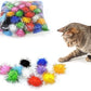 Andiker Cat Crinkle Balls, 2.36 Inches Colorful Cat Balls Chew and Chase Cat Mylar Crinkle Balls Lightweight Cat Toys for Indoor Cats to Keep Fit and Active (100pc)