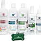 Lillian Ruff Starter Pack Gift Set for Dogs | Oatmeal Shampoo, Oatmeal Conditioner, Waterless Shampoo Citrus, Ear Cleaner & Otic Wax Solvent, Breath Spray, Leash Clip Waste Bag Dispenser with 15 Bags