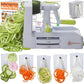 Brieftons 5-Blade Vegetable Spiralizer: Strongest-Heaviest Spiral Slicer, Best Veggie Pasta Spaghetti Maker for Low Carb/Paleo/Gluten-Free/Vegan Meals, With Extra Blade Caddy, 4 Recipe Ebooks