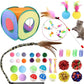 42pcs Interactive Cat Toys Kit - Multi-Activity Kitten Toy Set with Collapsible Tunnel, Feather Wand & Bell, Cat Balls Toys - Indoor Play Enrichment Supplies for Adult Cats & Kittens