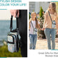icolor Water Bottle Carrier Bag with Strap 25/32/40 oz Crossbody Bottle Holder with Phone Pocket Sling Sleeve Insulated Neoprene Water Bottle Pouch for Walking Travelling