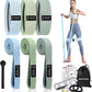 Wide Fabric Resistance Bands Set for Working Out, Non-Slip Exercise Booty Bands for Women & Men Leg and Glutes with Hair Ties and Tape Measure - for Home Gym Workout, Yoga, Pilates