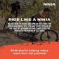 Ninja MTB Jump Ramp, Turbo Kicker Portable Jump Ramp, 4 Panel Ramp for All Ages, Ideal for MTB Bikes, BMX Bikes, One Wheels, Scooters, Skateboards, and RC Cars