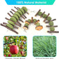 ERKOON Bunny Chew Toys, Rabbit Chew Toys for Teeth Grinding, Improve Dental Health, 100% Natural Apple Wood Timothy Grass Cake Treats for Rabbits Guinea Pigs Chinchillas Bunnies Hamsters (3 Pcs)