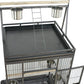 ZENY 68-Inch Birdcage, Playtop Parrot Cage, Wrought Iron Bird Cage with Rolling Stand, Heavy-Duty Pet Bird House for Parrot Cockatiel Cockatoo Parakeet Macaw Finches, Black