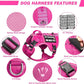 WINSEE Service Dog in Training Mesh Harness with 10 Pet Patches, Soft Air Mesh Breathable Tactical Dog Molle Vest, Reflective Military Pet Vest for Walking Hiking for Large Dogs