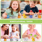 Learning Toys for 2 3 4 Year Old, 20 Pcs Number Matching Game with Digital English, 10 Different Animal Figures, Preschool Activities Montessori Fine Motor Toys for Toddlers Kids