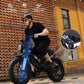 Qlife Electric Bike for Adults-1500W Peak Motor 20" Fat Tires 28MPH(Unlock to 35MPH) EBike Moped, 624-1248Wh Removable Battery Bicycle, with Dual Suspension & Brakes Motorcycle, 7-Speed,Spark