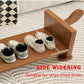 latifolia Puppy Shoe Bench, 2-Tier Solid Wood Entryway Organizer, Cute Pet-Shaped Shoe Bench for Hallway & Living Room,(31.50 inch)