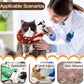 Cat Cone Collar Soft, Cute Cat Donut Collar After Surgery, Adjustable Kitten Recovery Cones to Stop Licking, Lightweight Neck Elizabethan Collars for Cats Kittens (Chocolate, Small)