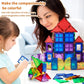 MAGBLOCK Magnetic Tiles for Kids, 66PCS Magnet Tiles Building Blocks Construction Toys Incorporating Magnets for Toddlers, Magnetic Blocks Learning Toys Gift for 3+ Year Old Boys and Girls