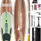 Inflatable Stand Up Paddle Board 10'8“*34"/11'*33" Extra Wide Paddle Boards for Adults, SUP with Premium Accessories & Nylon Backpack, Adjustable Paddle, Hand Pump, Bottom Fin, Leash