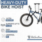 StoreYourBoard Bike Hoist, No-Slip Bicycle Ceiling Storage, Heavy-Duty Garage Pulley Lift System, Road, MTB, Fat Tire, Ebike Hanger