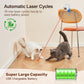 Potaroma Truly Random Cat Laser Toys, No Knock-Over Clamp, Automatic Chargeable Interactive Kitten Toy Indoor Exercise for All Breeds, Light Blue White
