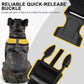 BINGPET No Pull Dog Harness,Soft Mesh Breathable All Weather Vest Harness,Safety Protection Design Durable Adjustable Step-in Easy Walk Dog Harness for Small Medium Large Dogs(Yellow,XL)