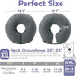 Soft Inflatable Dog Cone Collar Alternative After Surgery - Dog Neck Donut E Collar for Large Medium Small Dogs Cats Post Surgery - Recovery Collar to Stop Licking - Grey, XXL
