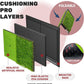 SAPLIZE Foldable Heavy-Duty Golf Hitting Mat, Practice Mat with 10mm EVA Rubber Backing, Larger Size for Indoor/Outdoor Swing and Chipping Practice, Anti-Deformation