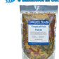 Aquatic Foods Inc. Premium Community Tropical Fish Flakes. All-Around Flakes for Tetras, Livebearers, Anglefish, Cichlids, Goldfish, Guppies 2-Type Pellet Mix & 4-Type Wafers Included...1/2-lb Bag