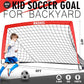 Kids Soccer Goal for Backyard, 6x4 9x5 FT Portable Soccer Nets Pop Up with Ball, Agility Ladder, Cones, Target & Carry Bag for Toddler Youth Outdoor Indoor Training Practice Sports Games Play